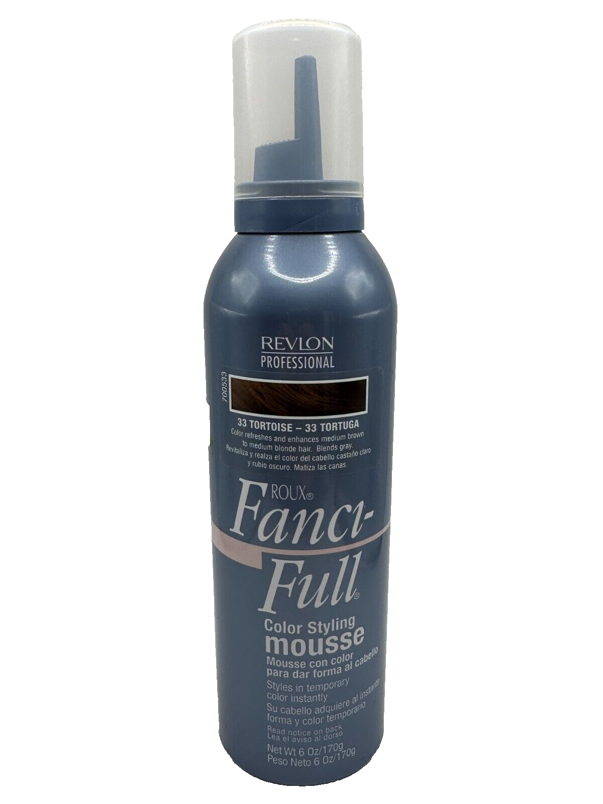 Roux Fanci-Full Mousse, 33 Tortoise, 6 Fluid Ounce