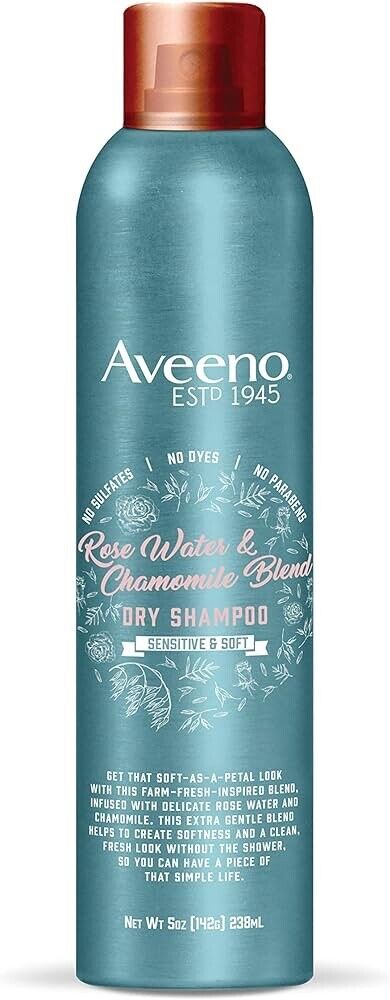 Aveeno Rose Water & Chamomile Blend Dry Shampoo 5 OZ