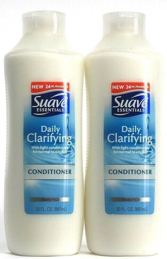 2 Suave Essentials Daily Clarifying Conditioner Normal To Oily Hair 30 oz