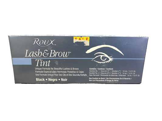 ROUX Lash and Brow Tint BLACK Noir 40 Applications ( 1 Box ) EXP UNKNOWN