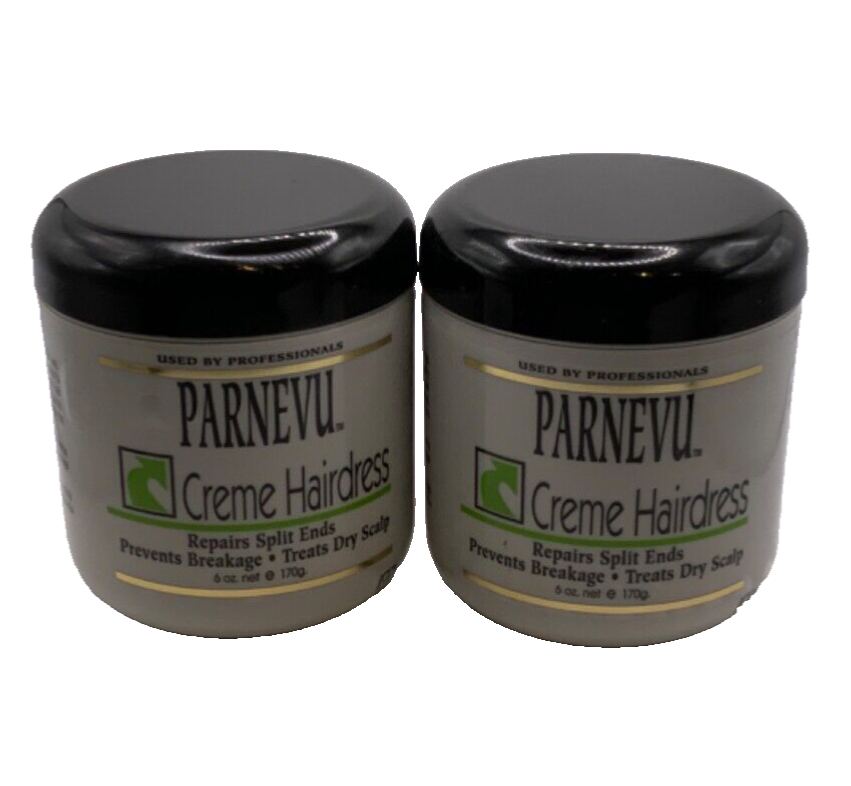 (2) Parnevu Creme Hairdress Repairs Split Ends Prevent Breakage 6oz