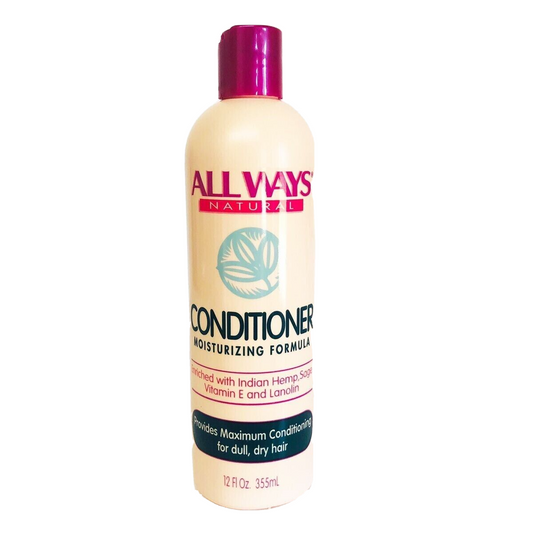 Allways All Ways Natural Conditioner Moisturizing Formula 12 fl oz Rinse Out