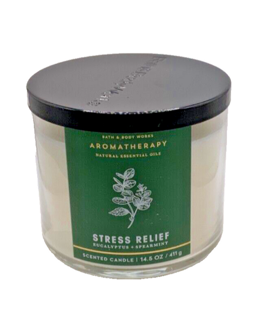 Bath & Body Works Aromatherapy 3-Wick Candle 'Eucalyptus & Spearmint' 14.5oz