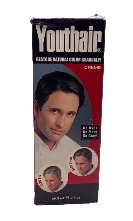 Youthair Creme Hair Color for Men / 3 fl oz