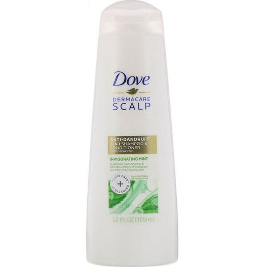 Dove Dermacare Anti-Dandruff 2 in 1 ShampooConditioner Invigorating Mint 12 oz