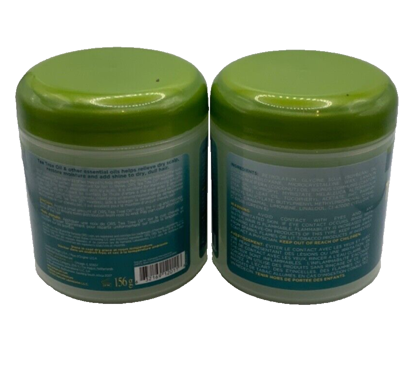(2 Pack) ORS Tea Tree Oil Hairdress Soothing Hair & Scalp Oil 5.5oz
