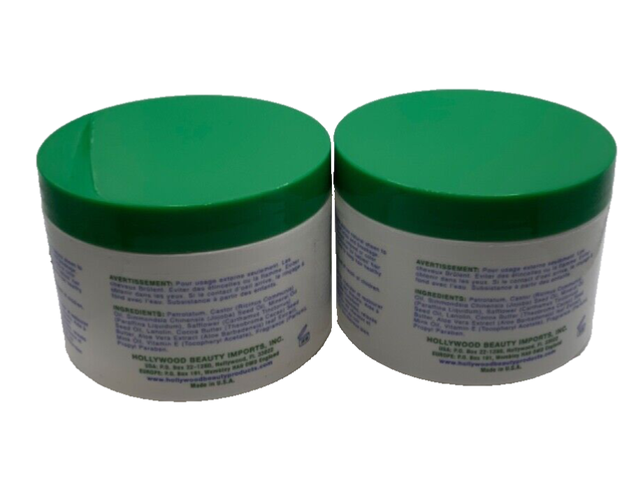 (2 Pack) HOLLYWOOD BEAUTY CASTOR OIL HAIR TREATMENT WITH MINK OIL 7.5OZ