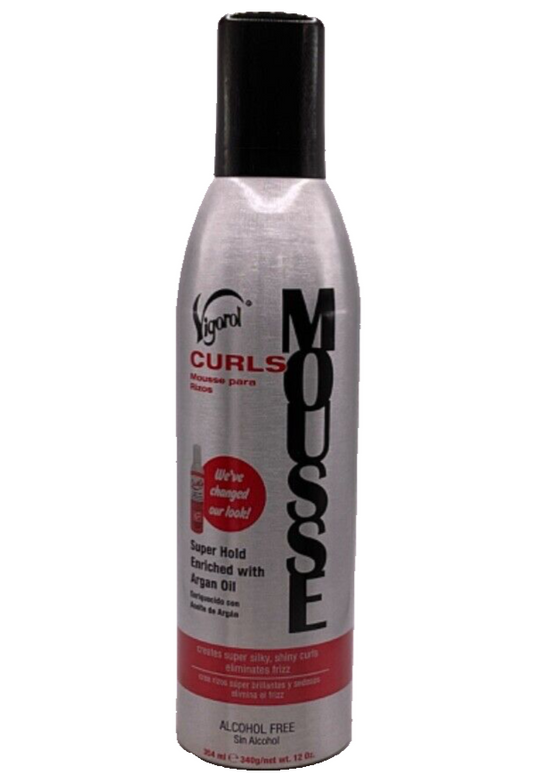 Vigorol Curls Mousse Super Hold with Argan Oil / 12oz