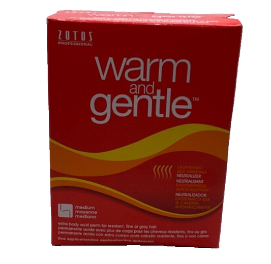 NEW Zotos Warm and Gentle Extra Body Acid Perm Resistant Fine Gray Hair MEDIUM