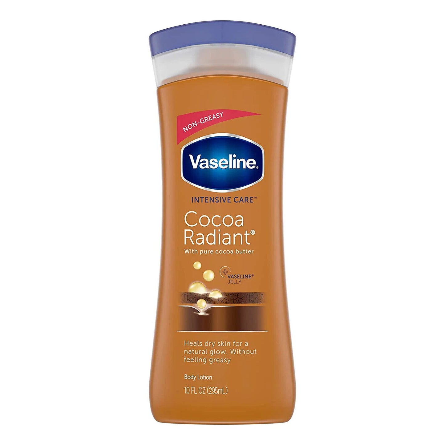 Vaseline Intensive Care Body Lotion Cocoa Radiant With Pure Cocoa Butter 10 oz.