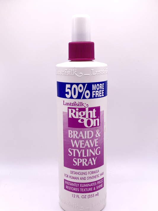 Lustrasilk Right On Braid & Weave Styling Spray Detangling Formula - 12 oz