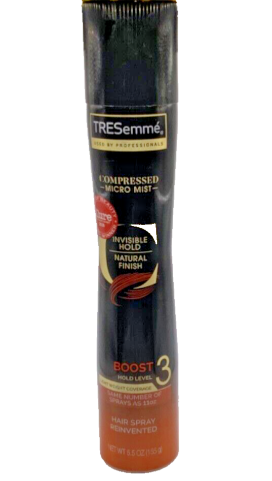 TRESemme Compressed Micro Mist Invisible Hold Hair Spray Boost Level 3 5.5oz