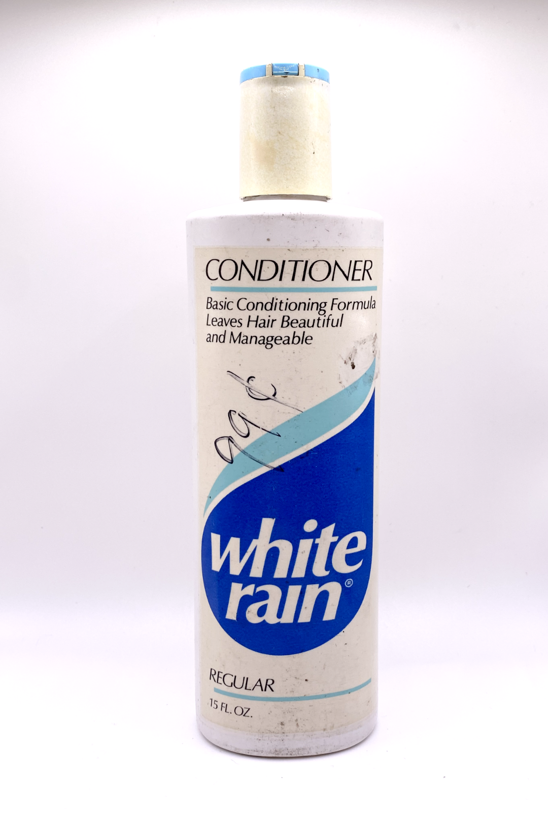 1990 Vintage White Rain Conditioner Regular Hair Formula New 15 Fl Oz