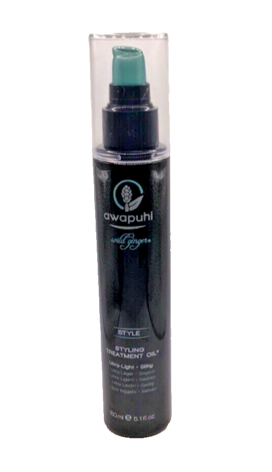 Awapuhi Wild Ginger Style Styling Treatment Oil Ultra Light Silky 5.1oz