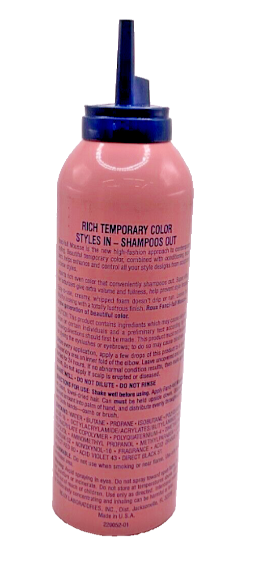 Roux Fanci-Full Color Styling Mousse #17 Very Vanilla/6oz-No Cap!