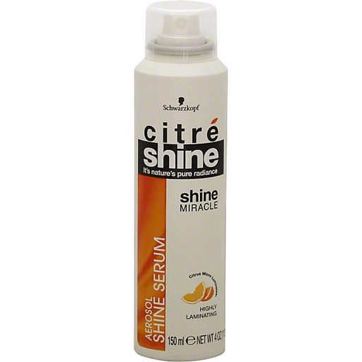 Citre Shine Miracle Aerosol Shine Serum Highly Laminating Spray Schwarzkopf 4 oz