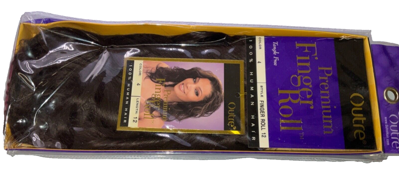 Outre Premium Finger Roll 100% Human Hair Color 4 (12 inches)