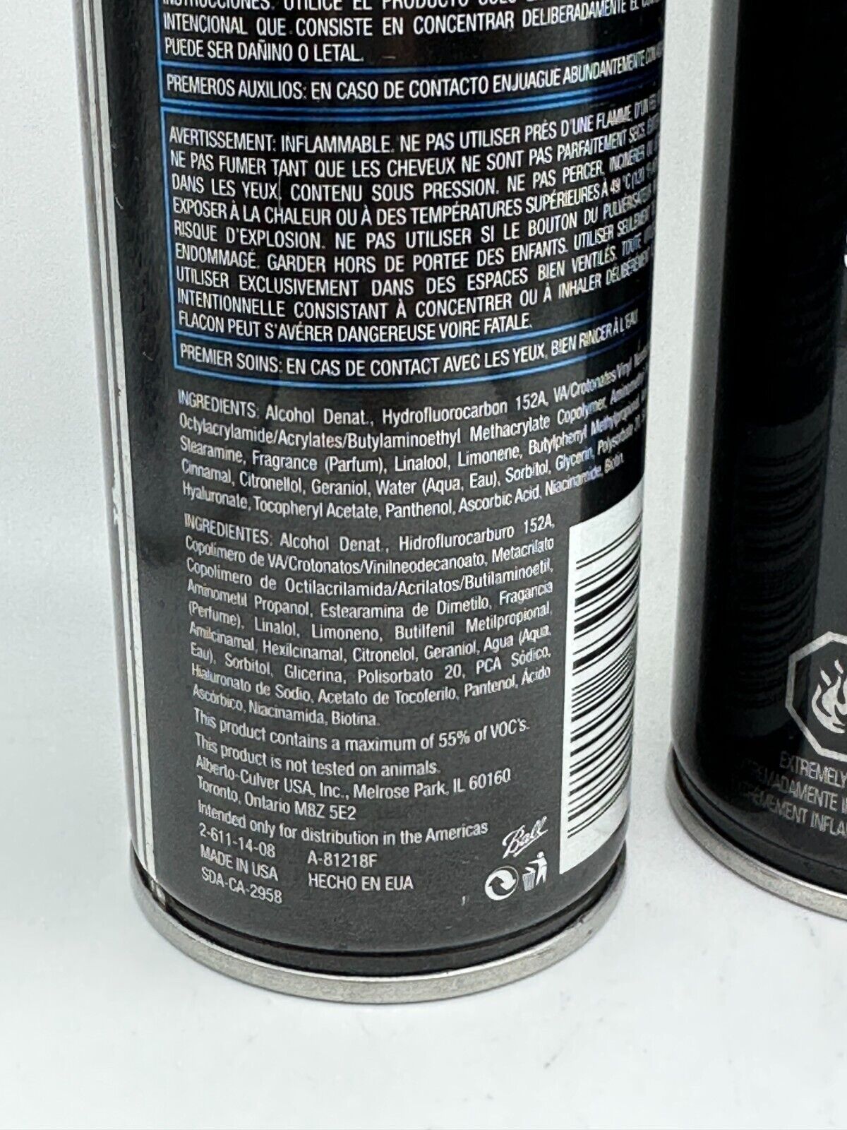 (2) TRESEMME 4+4 Shaping HAIR SPRAY Firm Hold 10 OZ NEW
