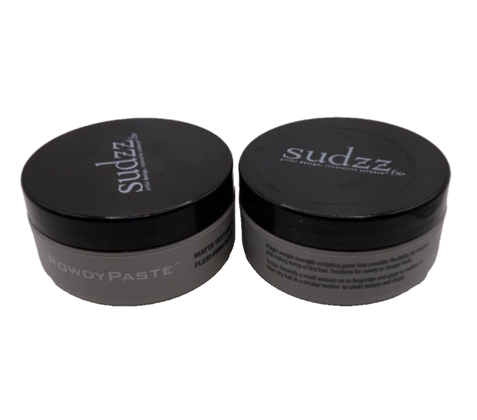 (2 Pack) Sudzz Rowdy Paste Matte Texture Finish Flexi-Firm Hold 2oz *DRIED OUT