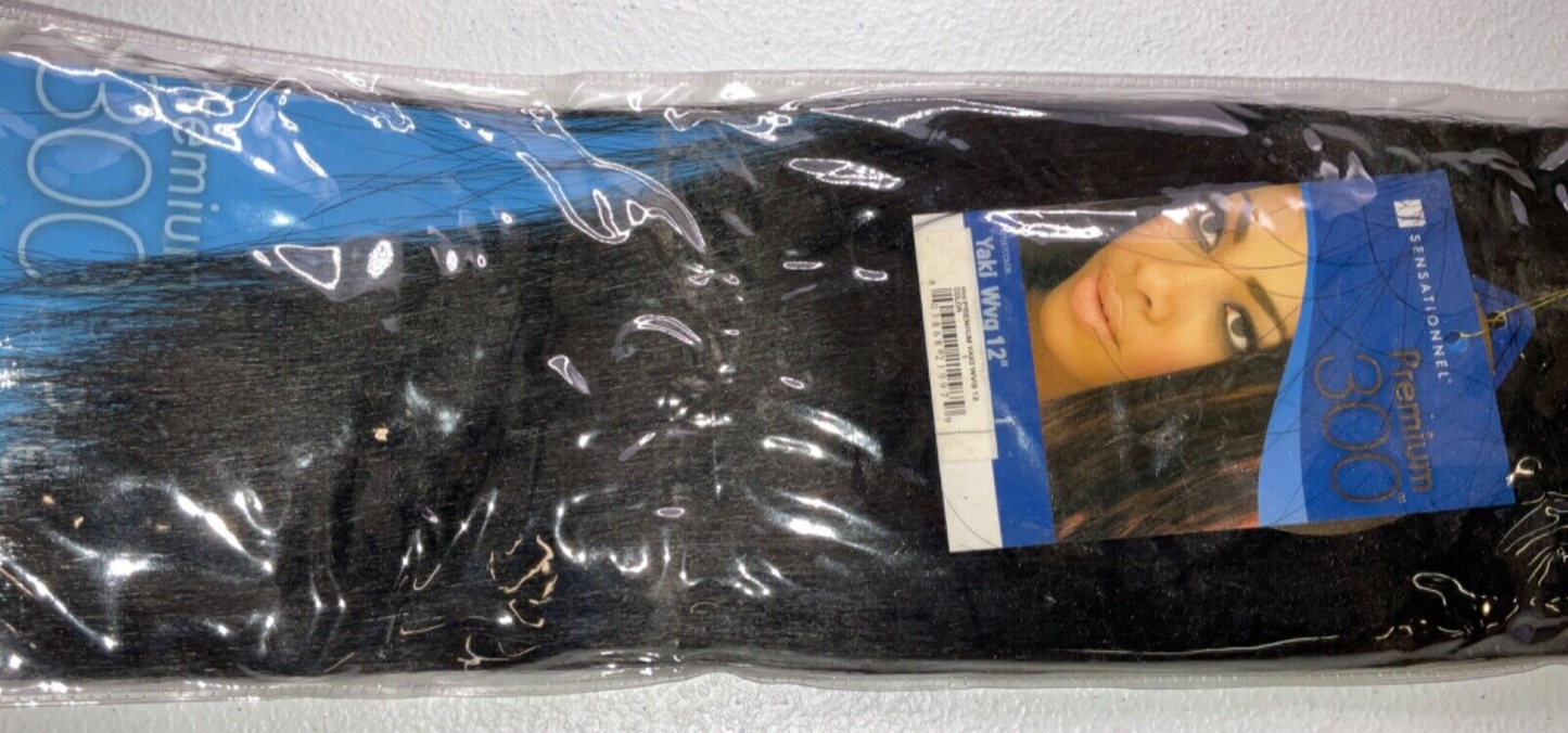 Sensationnel Premium 300 100% Human Hair Yaki Wvg/Color 1 (12 inches)