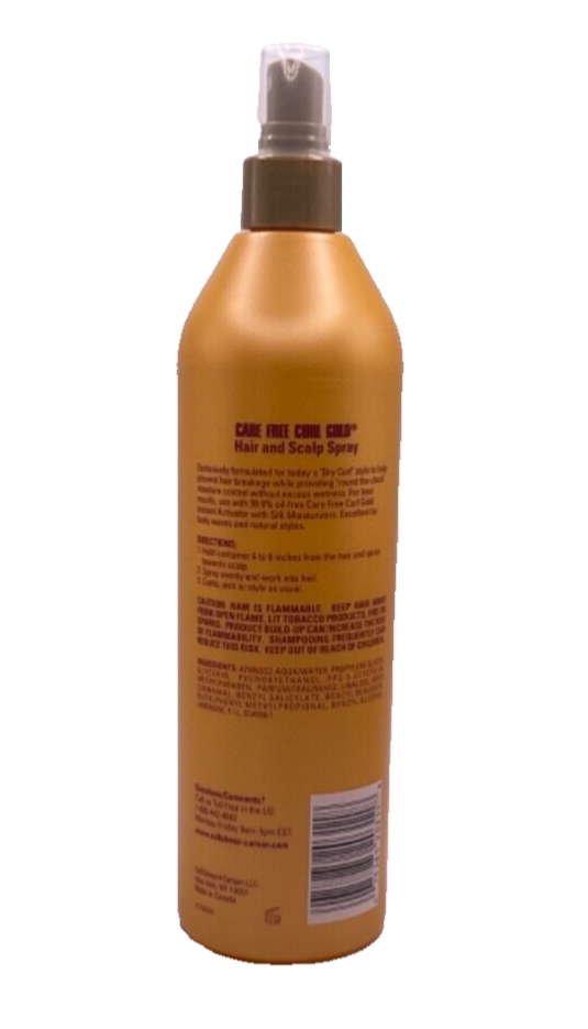 SoftSheen Carson - Care Free Curl Gold Hair and Scalp Spray - 16 oz