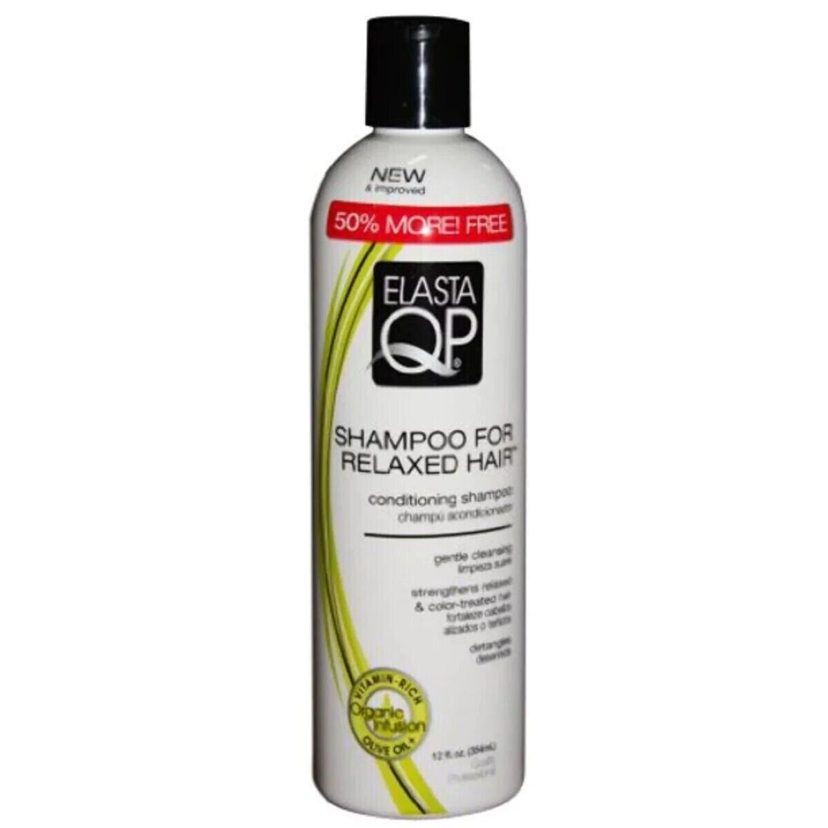 Elasta QP Shampoo for Relaxed Hair 12oz