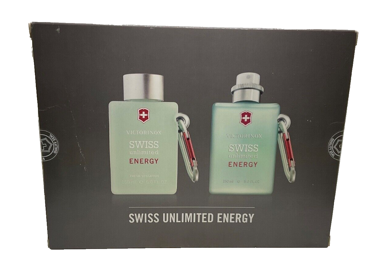 Victorinox Swiss Unlimited Energy Eau De Cologne Spray & Shower Gel 150ml/5oz