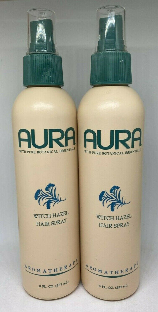 2x AURA Witch Hazel Hair Spray 8 oz Each