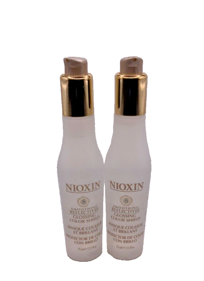 (2) Nioxin Smoothing Reflectives Glossing Color Shield 2.5oz