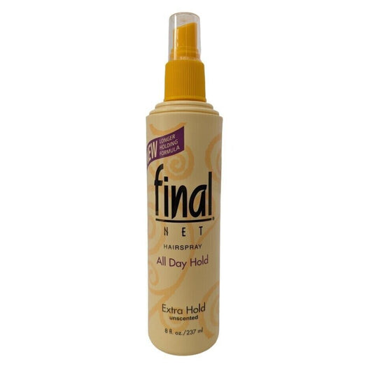 Final Net All Day Extra Hold Firm Non Aerosol Hairspray Mist 8 Fl Oz Bottle New