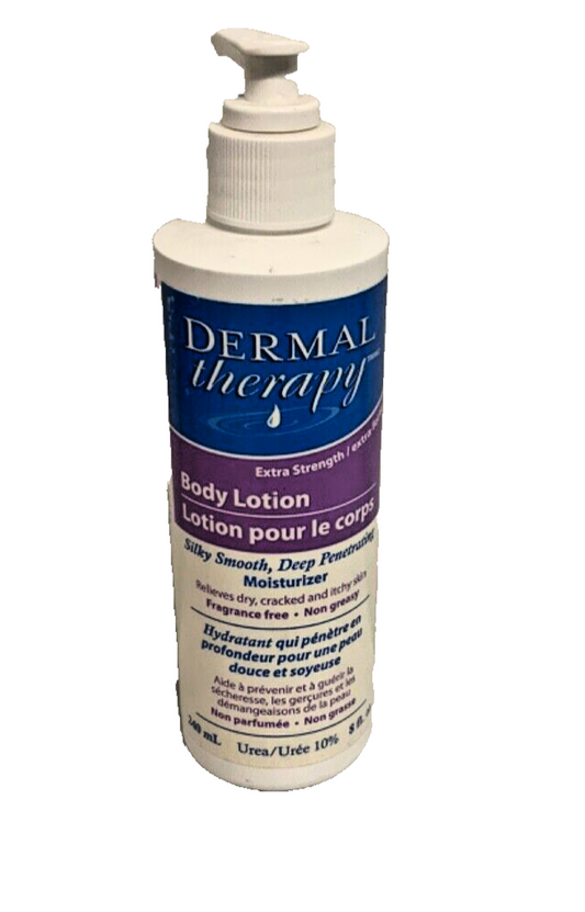 Dermal Therapy Body Lotion Extra-Strength Moisturizer Fragrance Free 8oz