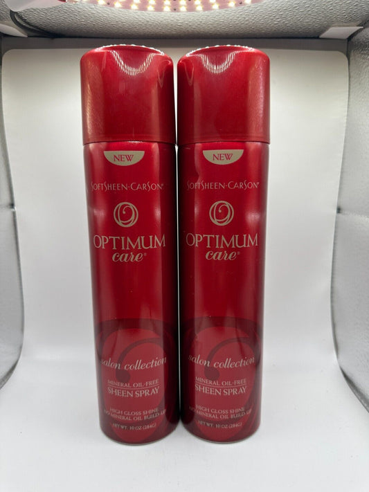 (2) Softsheen Optimum Care Salon Collection Sheen Spray - 10 oz