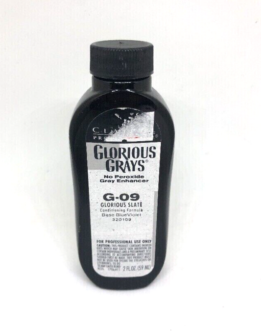 (1) Clairol Professional Glorious Grays G-09 Glorious Slate 2oz