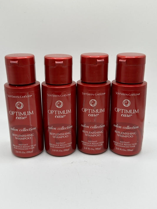 (4) Softsheen Optimum Care Salon Collection Replenishing Shampoo - 2 oz each
