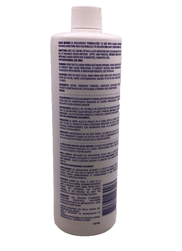 Clairol Professional RADIANCE Color Infuser Discontinued 16oz