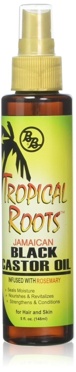 BB Tropical Roots Jamaican Black Castor Oil infused with Rosemary 5 oz