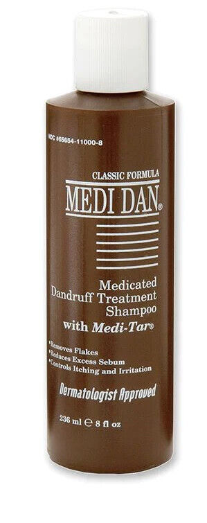 Medi Dan Medicated Classic Dandruff Treatment Shampoo with Medi Tar HTF - 8 oz