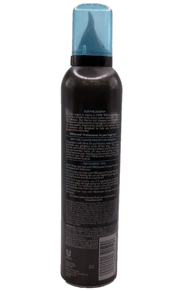 Tresemme Climate Control Climate Protection Anti Frizz Hair Mousse 10.5 oz