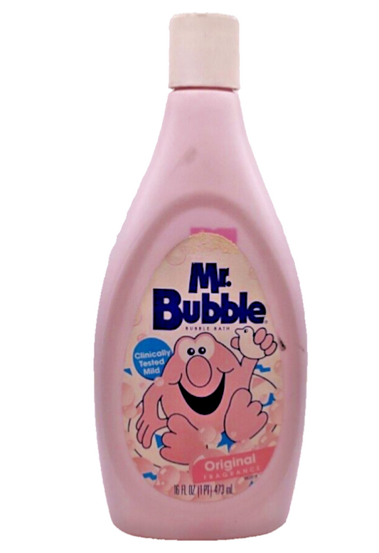 Mr Bubble Bath Soap Bottle Vintage 1994 Original Fragrance Movie Prop 16 Oz Pink