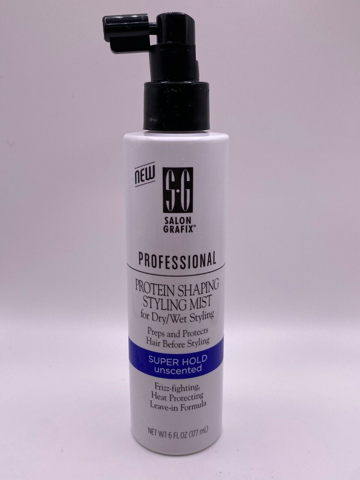 Salon Grafix Protein Shaping Styling Mist Super Hold Unscented SG 1 Bottle