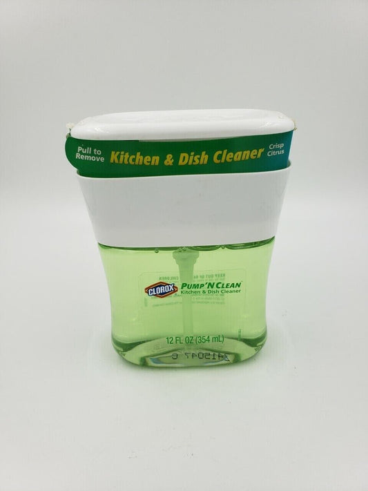 Clorox Pump' N Clean Kitchen & Dish Cleaner Crisp Citrus 12 Fl Oz * Food Safe