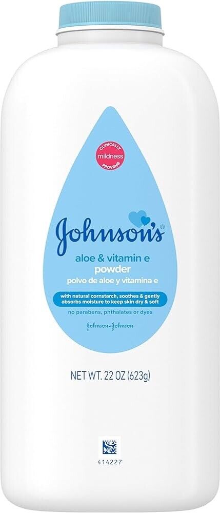 Johnsons Aloe & Vitamin E Powder/22 oz