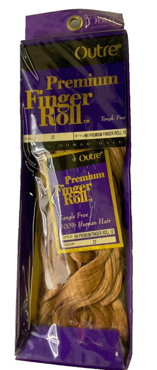 Outre Finger Roll Color 27 Premium Finger Roll 12" 100% Human Hair