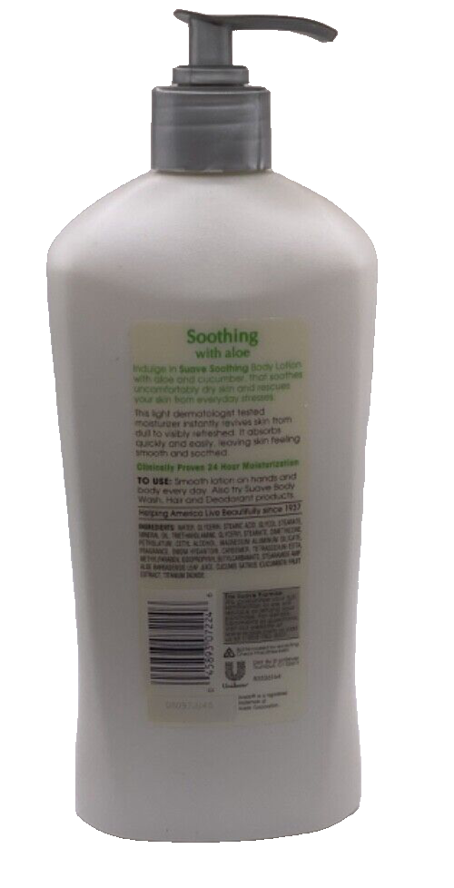 Suave Body Lotion - Soothing with Aloe - 18 oz