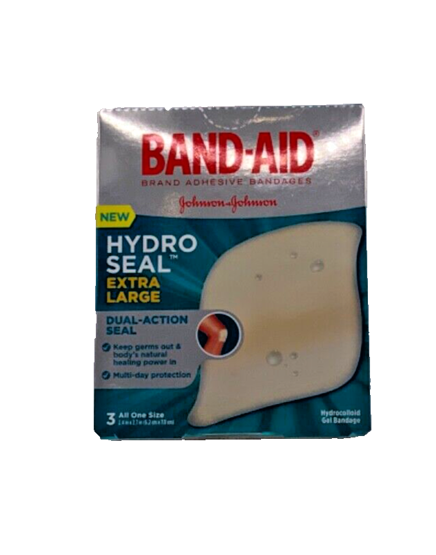 Band-Aid Hydro Seal Extra Large Hydrocolloid Dual-Action Seal 3 Pack