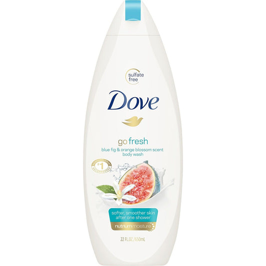 Dove go fresh Restore Body Wash, Blue Fig - Orange Blossom 22 oz