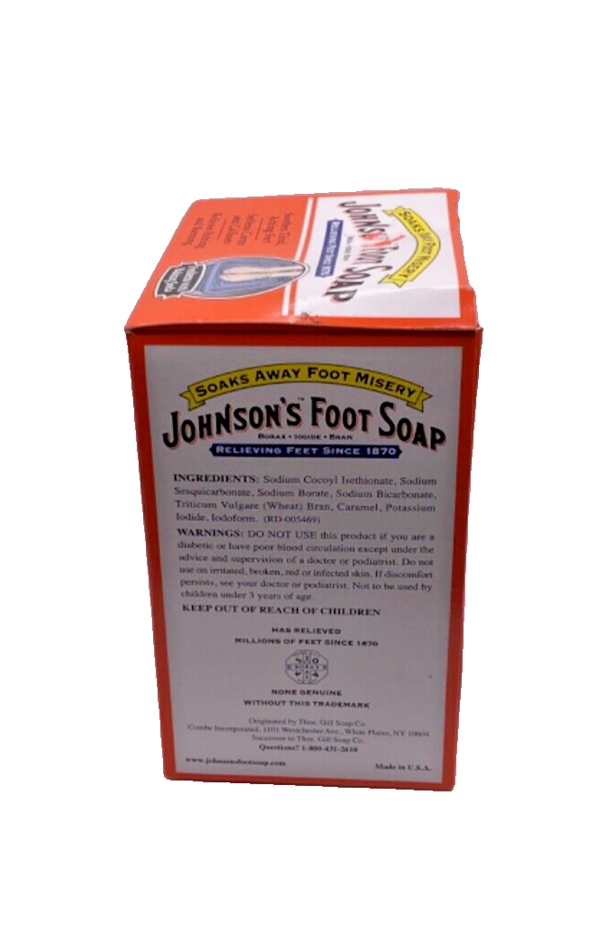Johnson's Foot Soap Dissolving Powder 8 Packets Discontinued