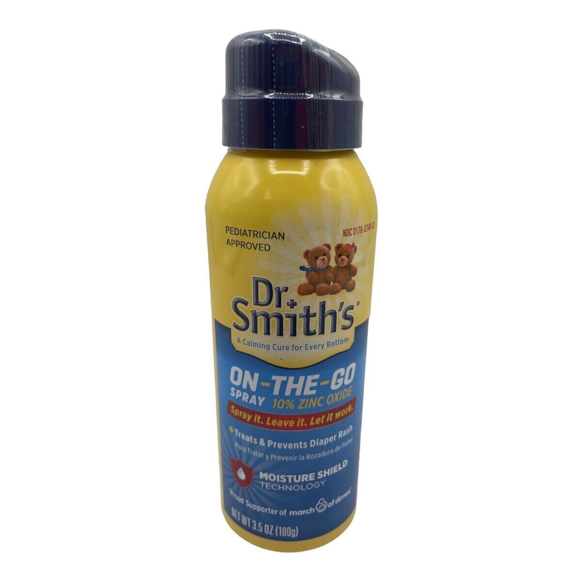 Dr. Smith's On-The-Go Spray Treats & Prevents Diaper Rash 3.5oz New & Sealed
