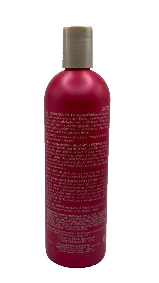 Apple Pectin 2 in 1 Shampoo Conditioner For Normal Dry Hair / 15 fl oz