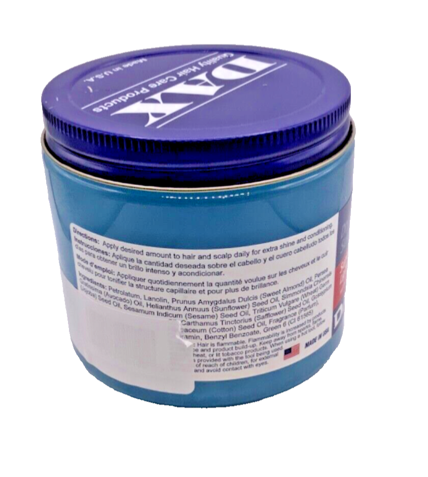 Dax Super Light Pomade With Lanolin & Vegetable Oils Hair Scalp Treatment 14oz